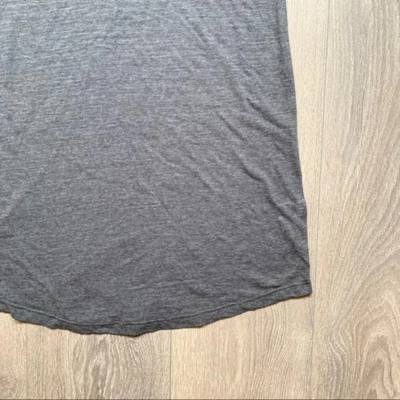 Revolve LNA T-shirt Dress Strappy Tee Cut out Short Sleeve Granite Gray Small - Picture 8 of 13